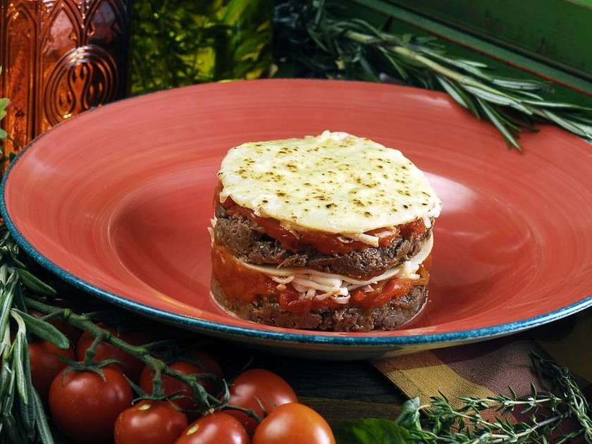 Lasagna with Veal Cheek and Mozzarella