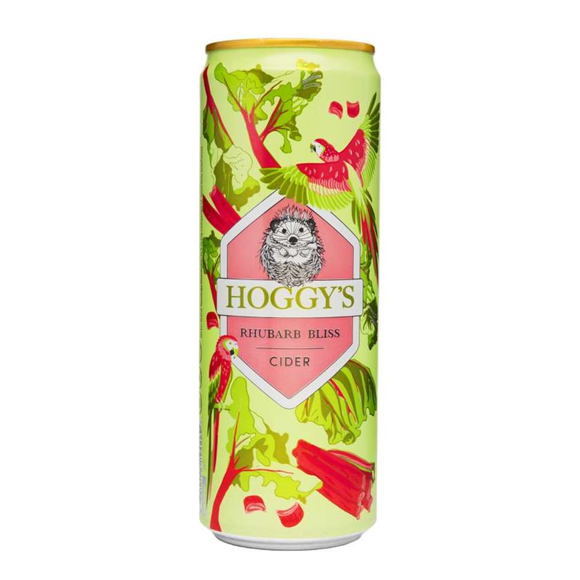 Hoggys rabarberi no sugar 4,5% 0,33 l