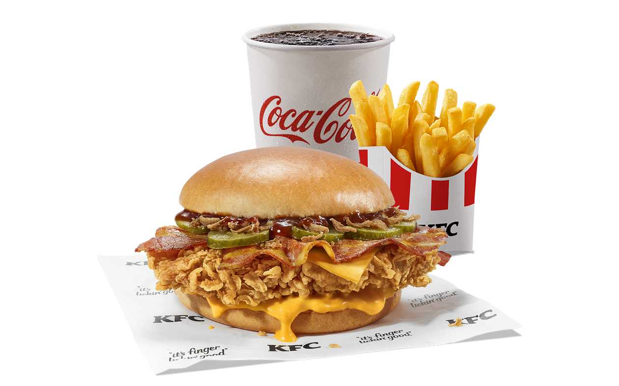 Cheezy Burger Meal (Non-Spicy)