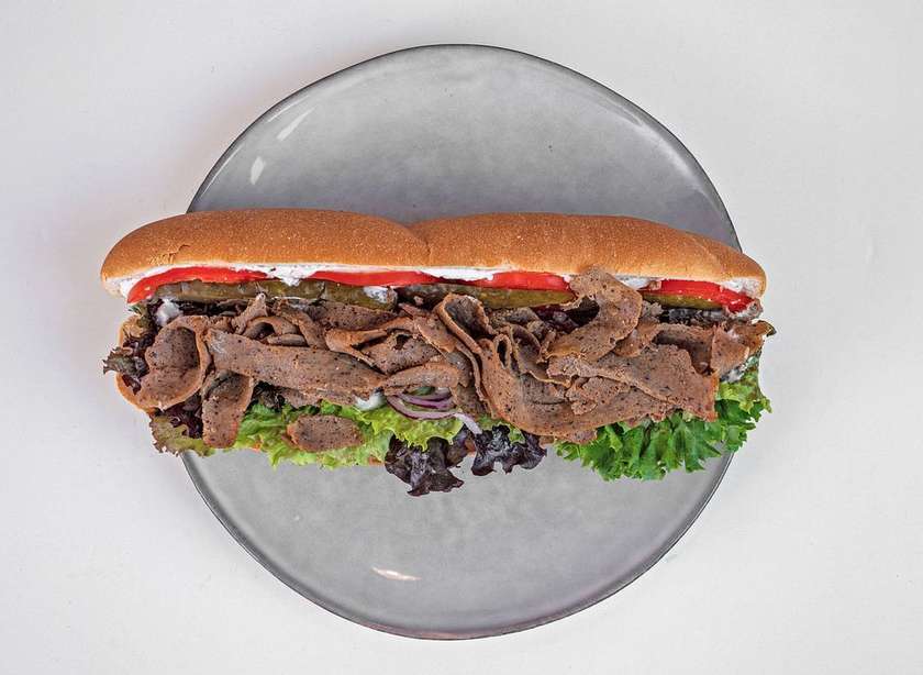 1/2 Pulled seitan baguette