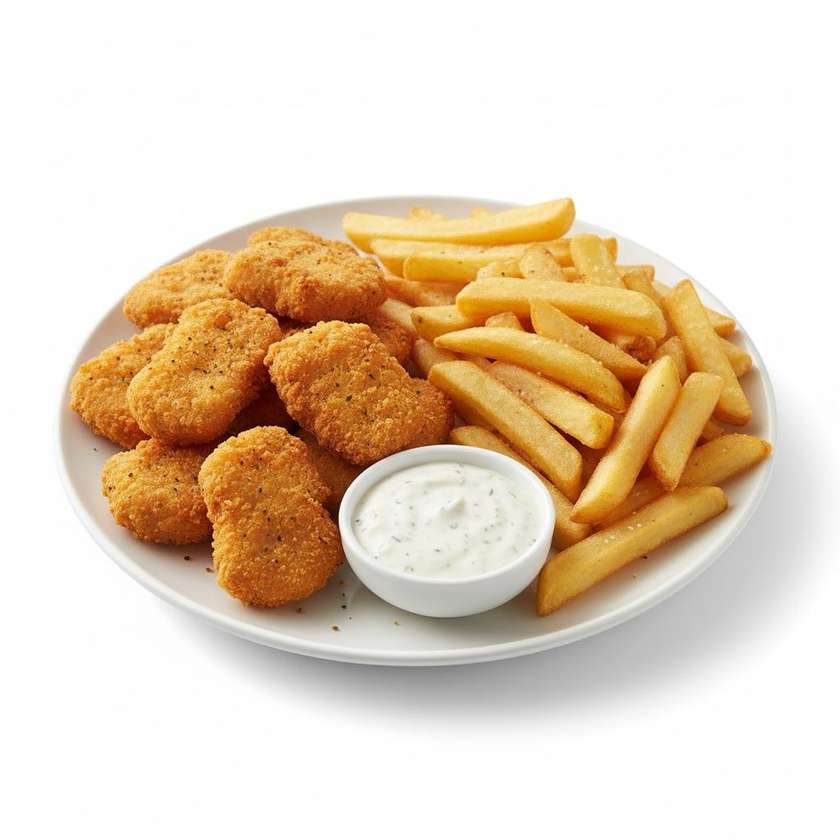 Kanafilee-nagitsad friikartulitega