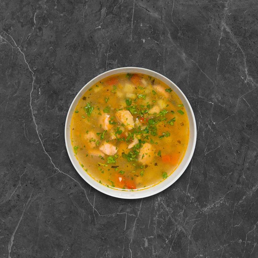 Aromatinga lašišos sriuba