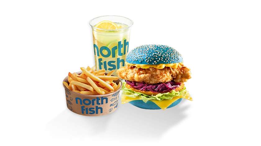 Zestaw BLU Burger z lemoniadą