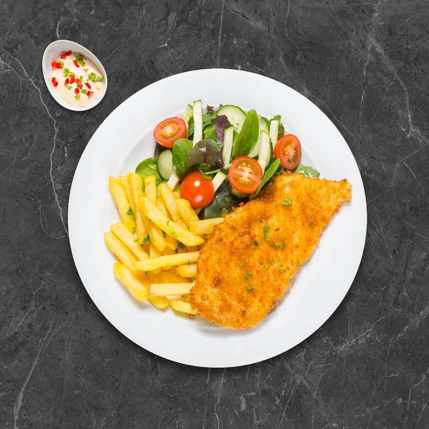 Traškus vištienos šnicelis