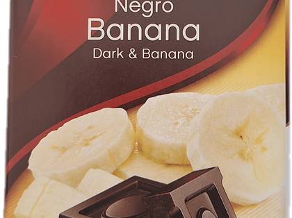 Dark Chocolate with Banana, No Added Sugar, 75g