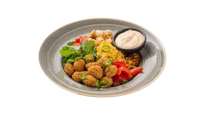 Salad with Chicken POP's