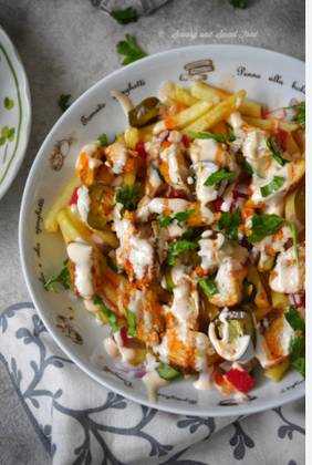Loaded Chicken and chips Mix shawarma Box