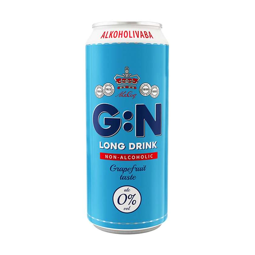 Gin long drink non alco 0,0%, 0,5 l
