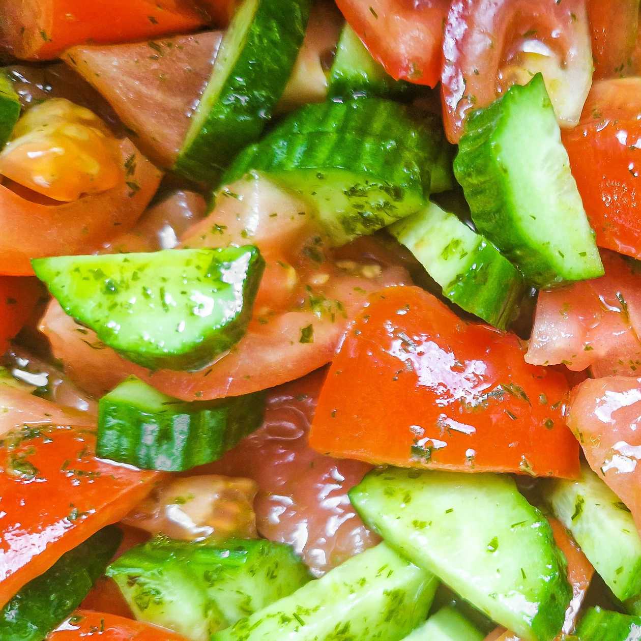 Tomato-cucumber salad