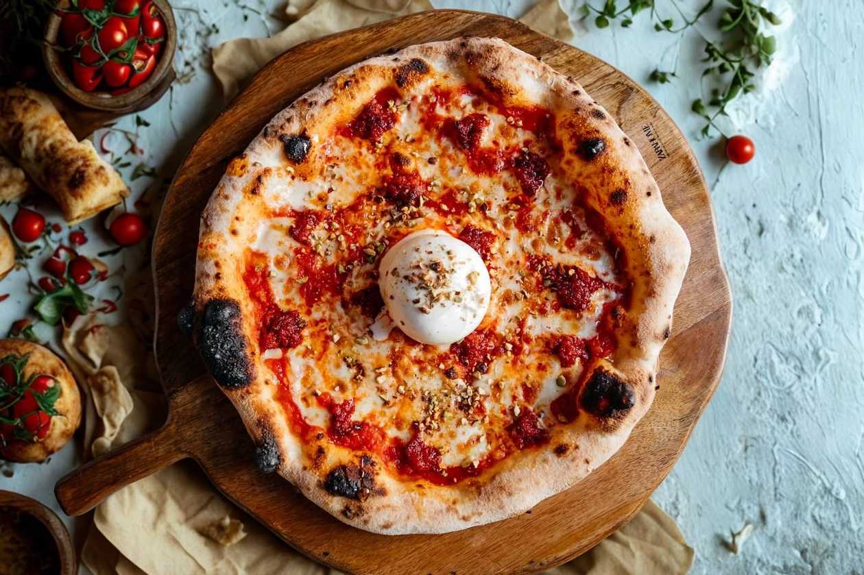 Pizza N'duja e Burrata 32cm