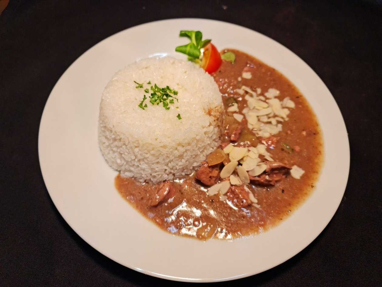 Mixed liver with bacon, fries + soup