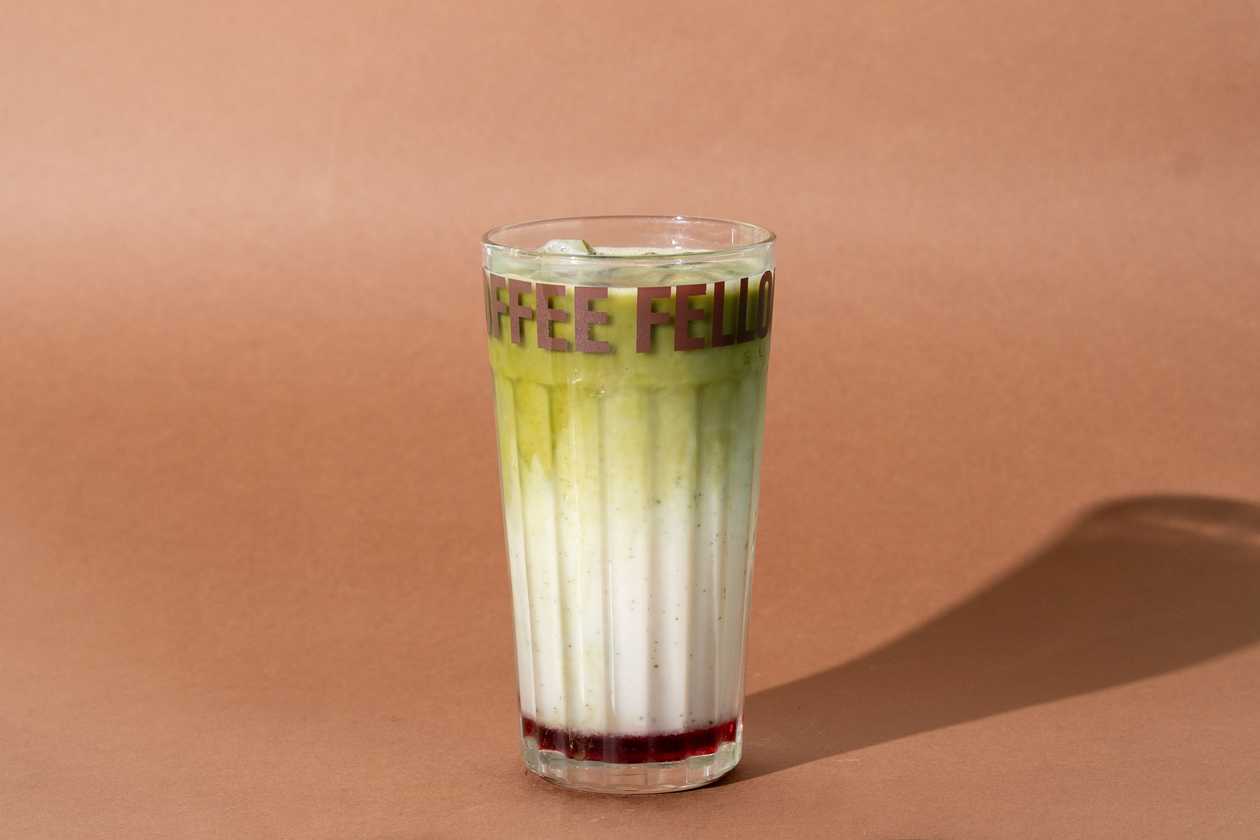 Iced Stawberry Matcha Latte