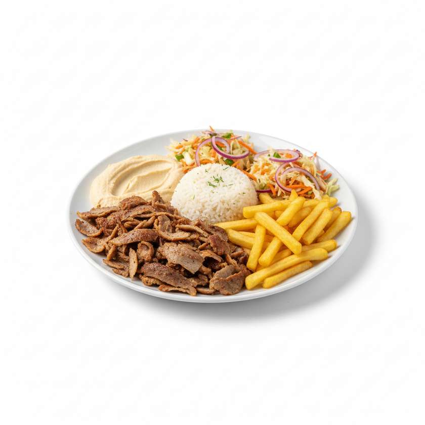 Talerz Mięso Hummus