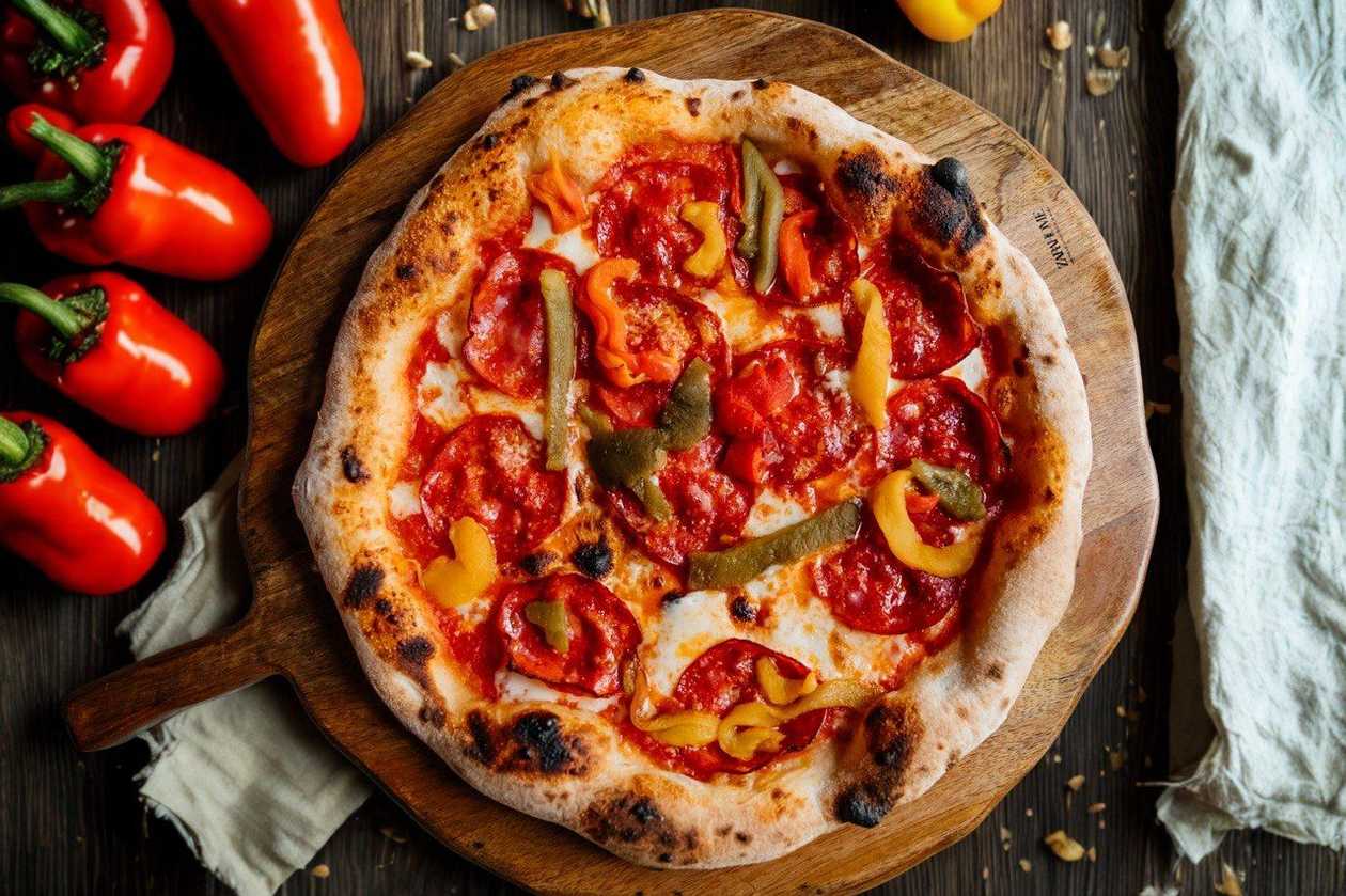 Pizza Pepperoni  e  Chorizo 32cm