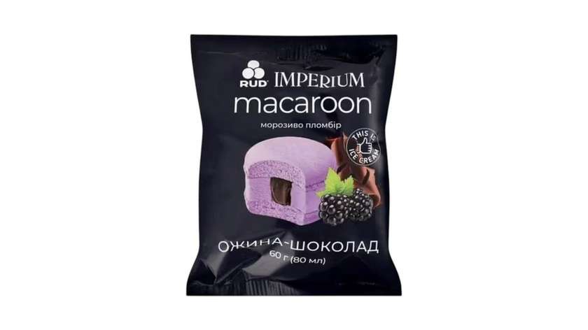 Ice Cream "Macaroni" With Blackberry Flavor 60G