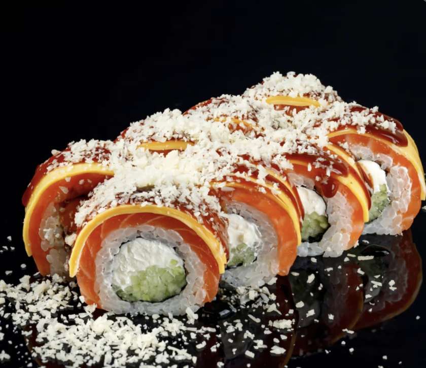 Philadelphia Salmon and Cheddar Roll