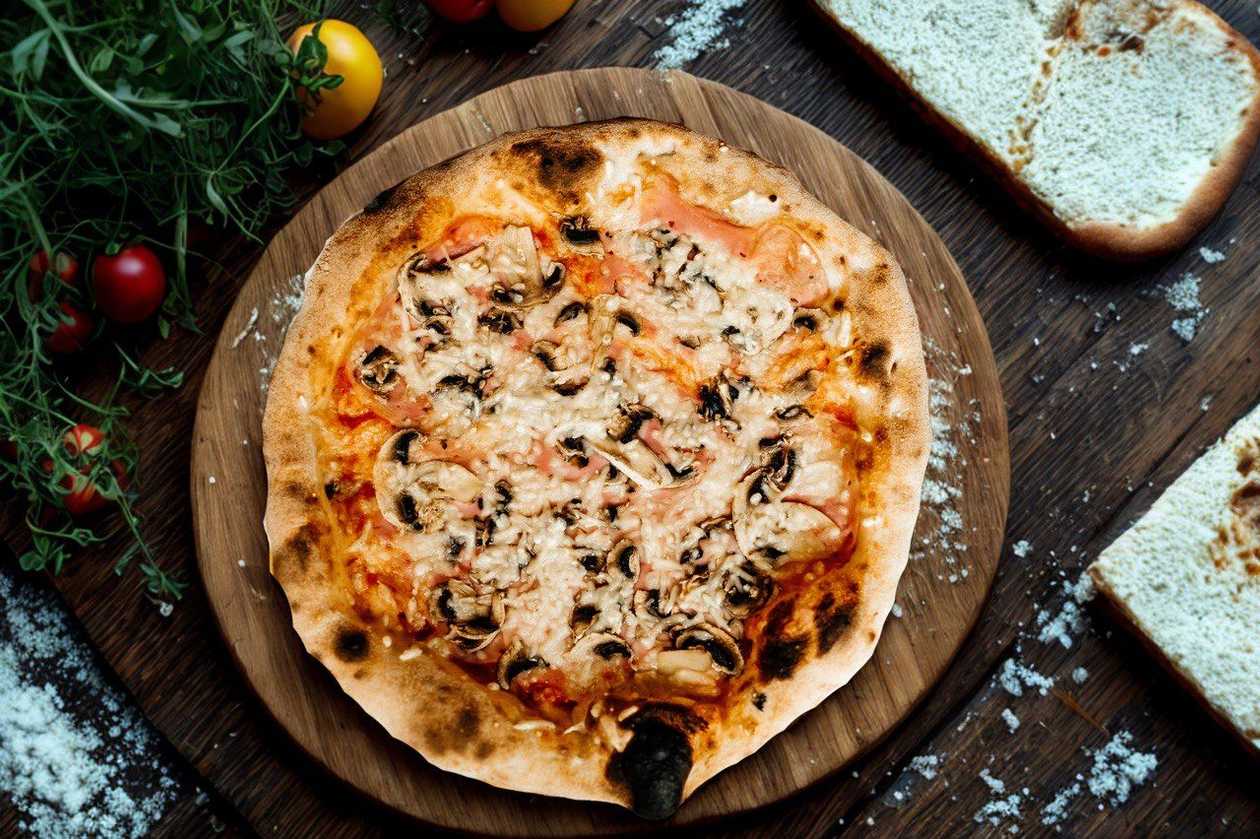 Pizza Vegan Prosciutto e Funghi 32 cm