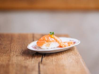 Salmon Braid with Yuzu Egg Yolk