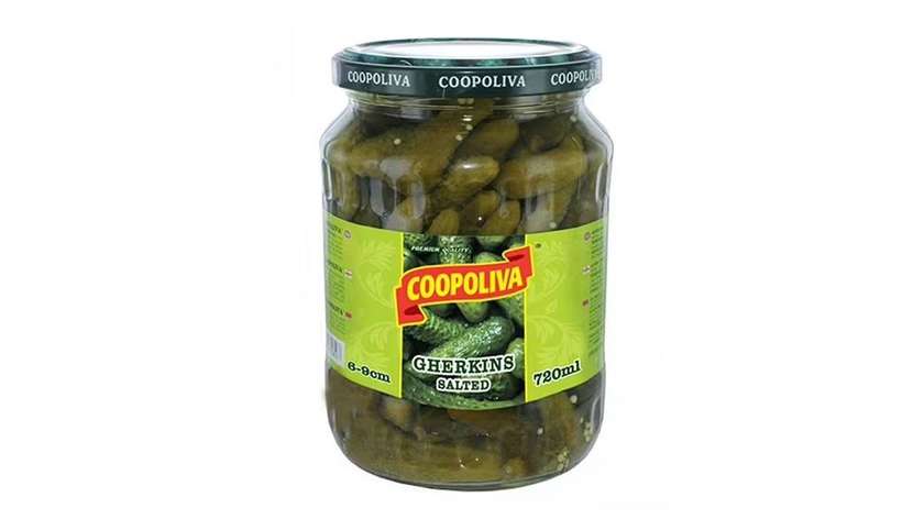 Cucumber Marinade 6-9 Cm Salty “Coopoliva” 720 Ml