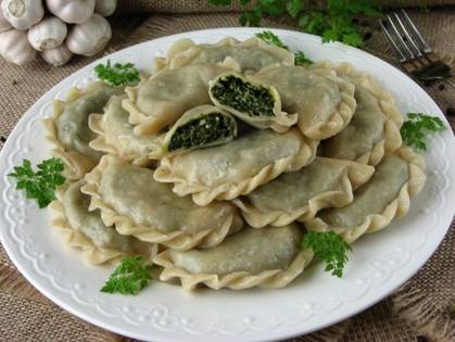 Pierogi with Spinach and Feta Cheese