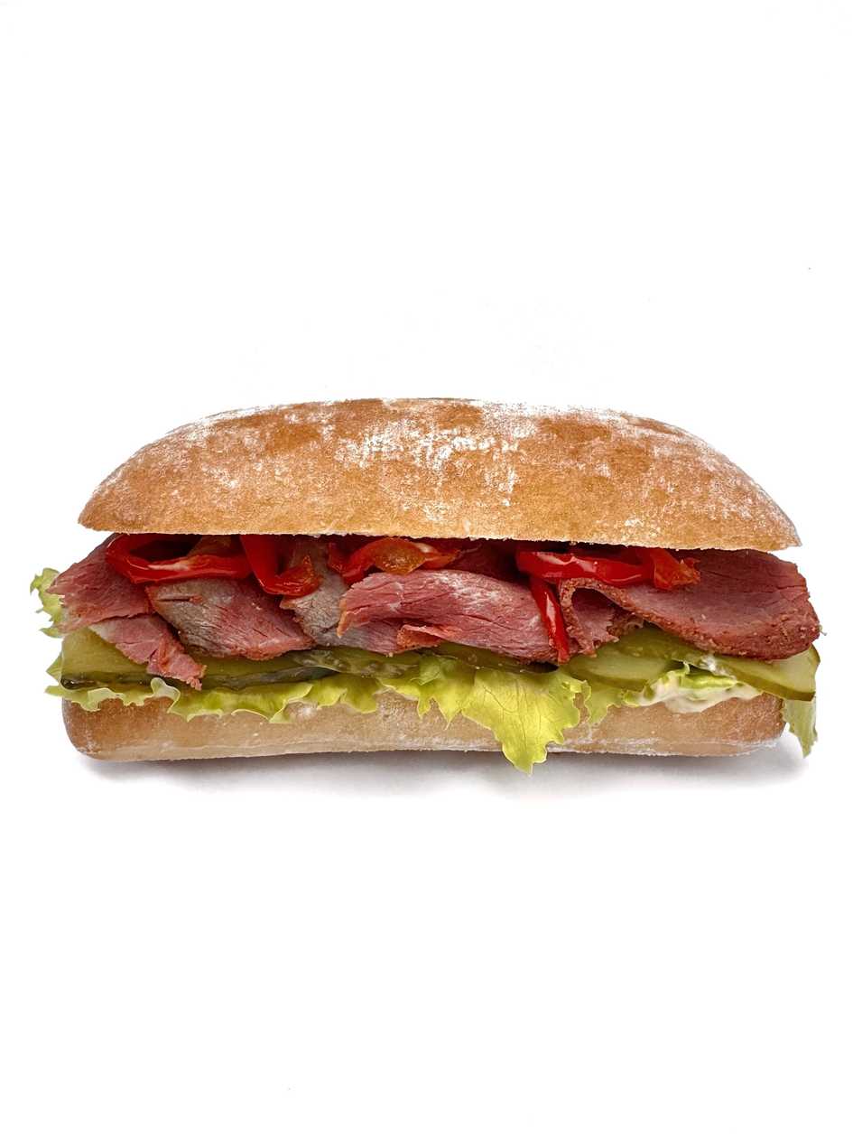 Ciabatta with pastrami