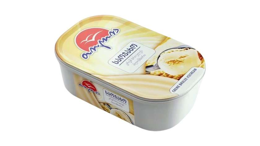 Ice Cream 1000 Ml. Crème Brûlée Plombir