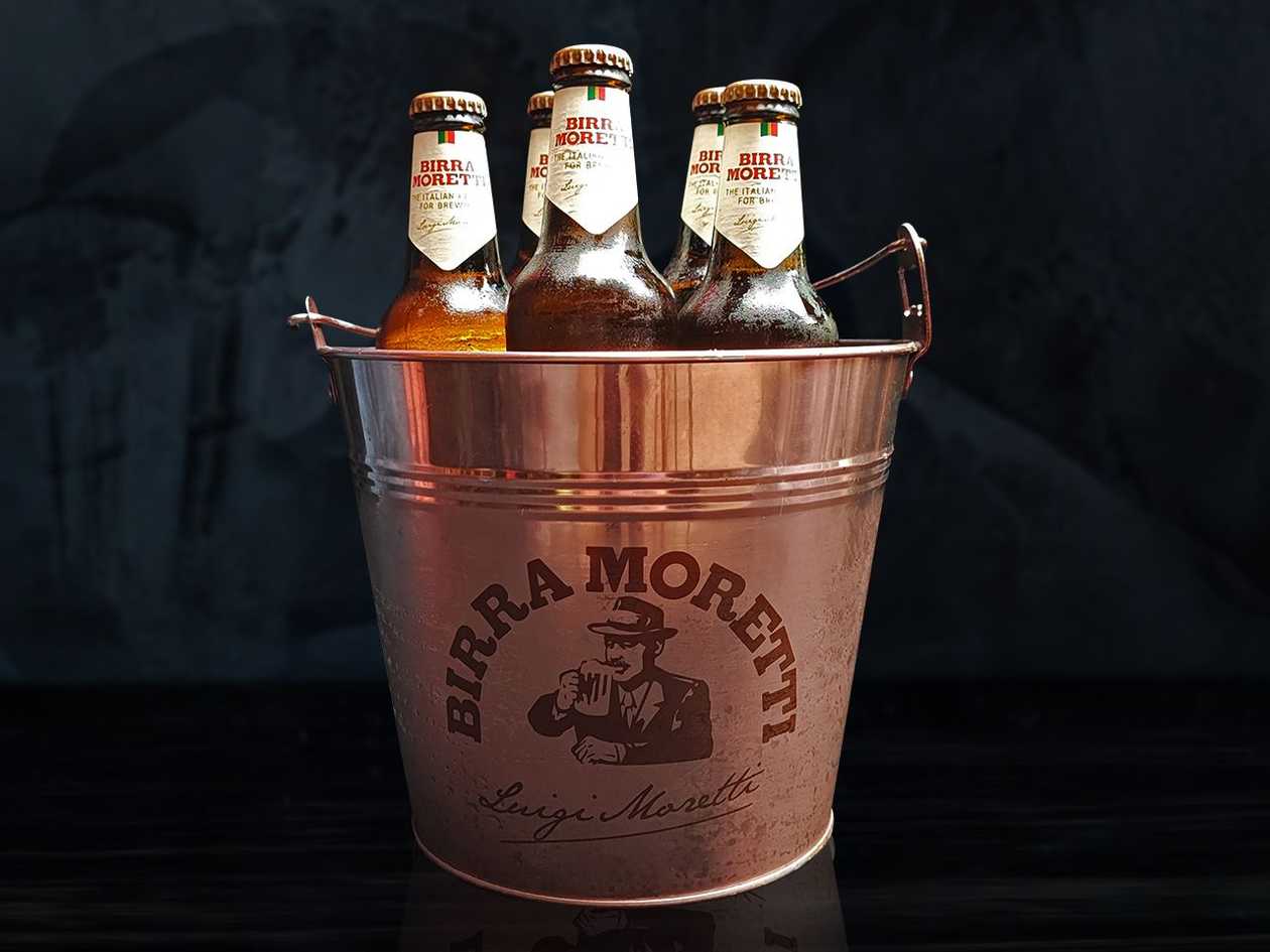 Moretti bottle bucket