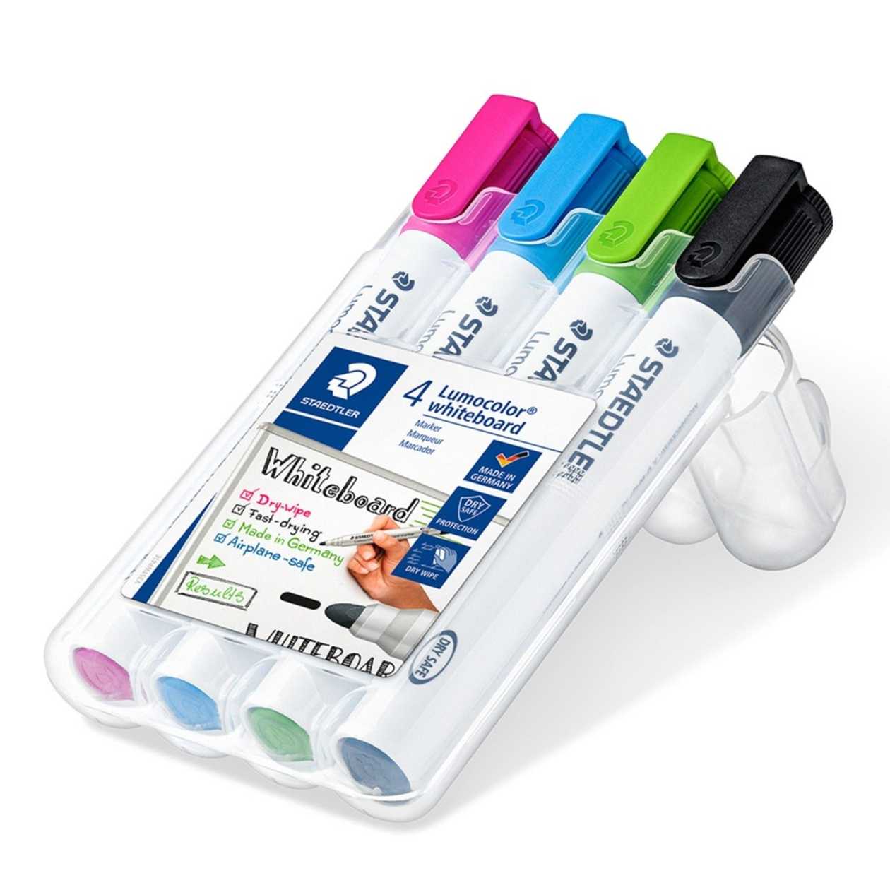 Staedtler Marcador Quadro Branco Lumocolor® 2 mm Cores Sortidas 4 Unidades