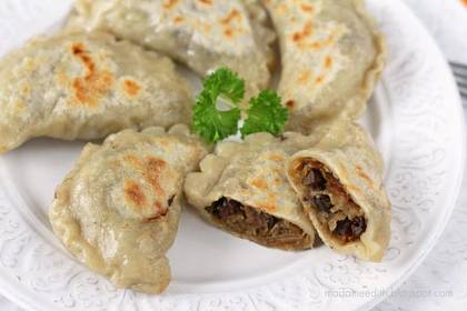 Pierogi with Cabbage and Mushrooms