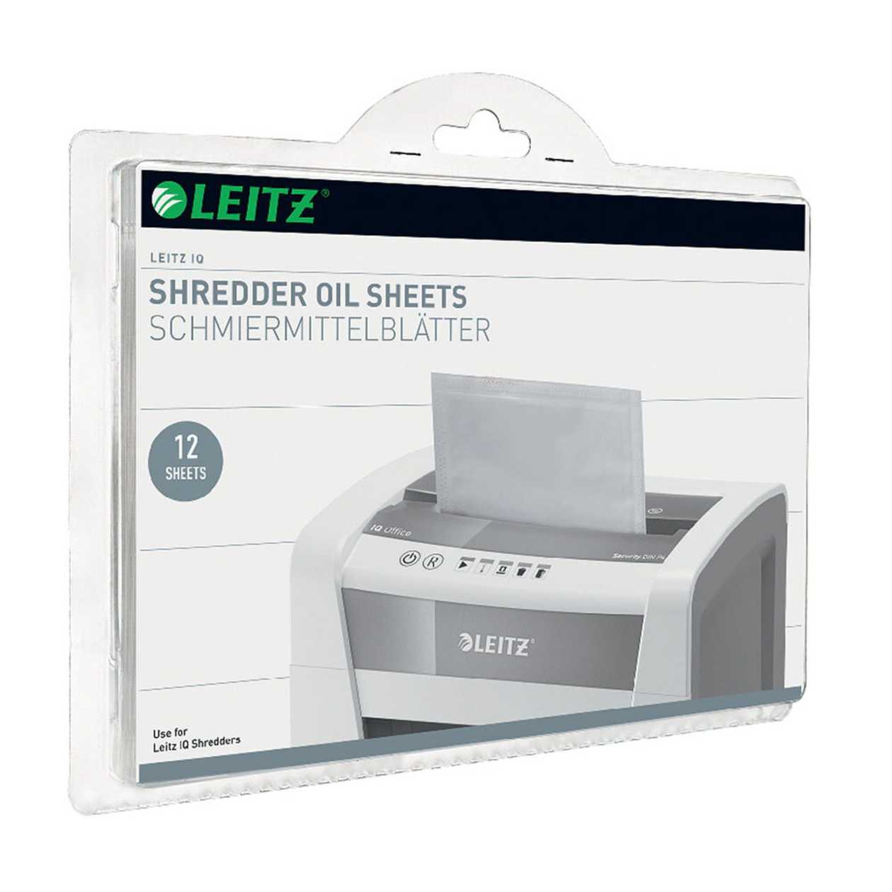 Leitz Folhas Lubrificantes para Destruidoras Compatibilidade Universal Pack 12 Folhas