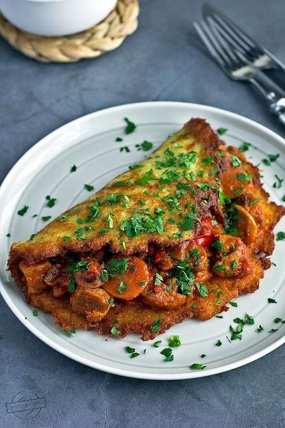 Potato pancake Hungarian style