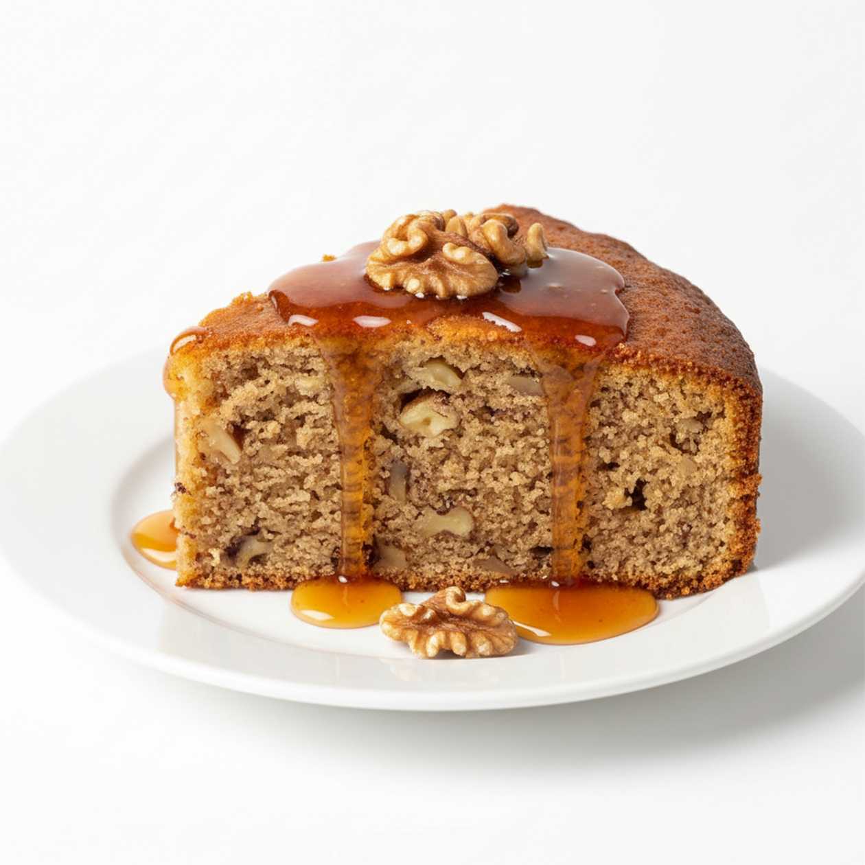 Walnut Cake with Syrup