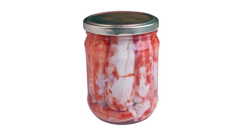 Hand-picked crab meat in brine, 450 g