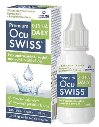OCUSWISS 0.1% HA DAILY EYE DROPS 10 ml