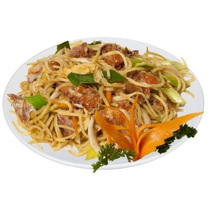 15. Smažené nudle s gyrosem