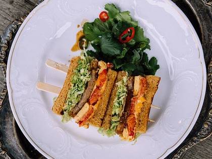 Katsu Sando with Tuna Tataki