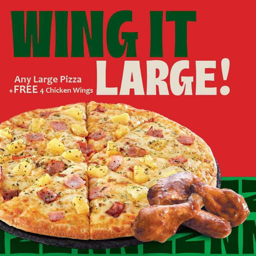 Wing IT! - Large Signature Pizza + FREE Wingz!