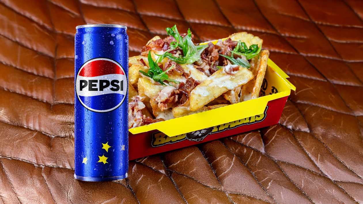Картофель фри с беконом и голубым сыром + Pepsi 0.33L