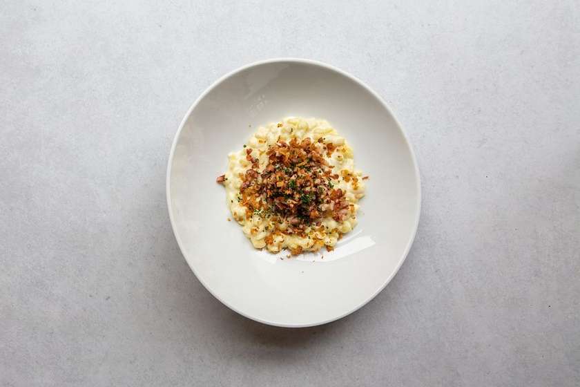 Brynzové halušky se slaninou