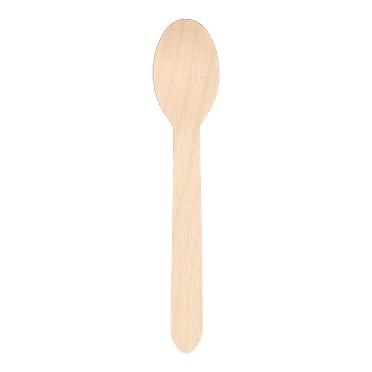 Papstar Colheres Descartáveis Pure Madeira 16,5 cm Pack 50 Unidades