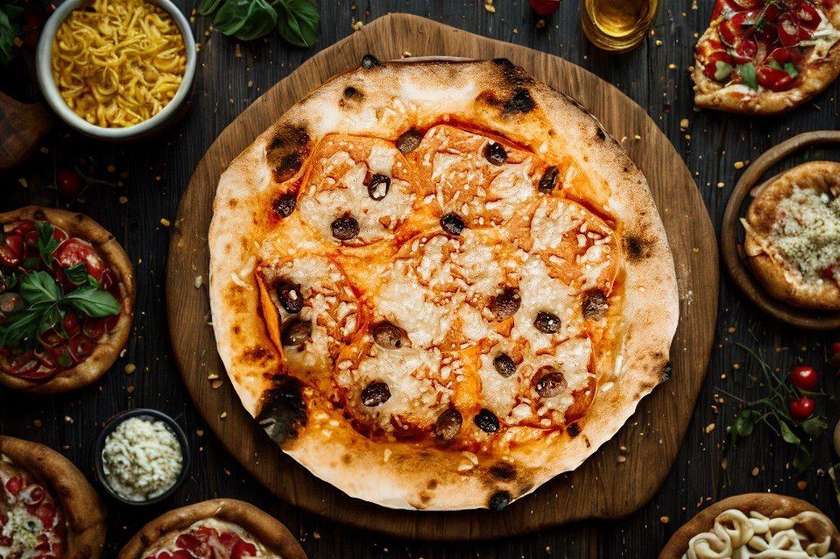 Pizza Vegan Salami e Olive 32 cm