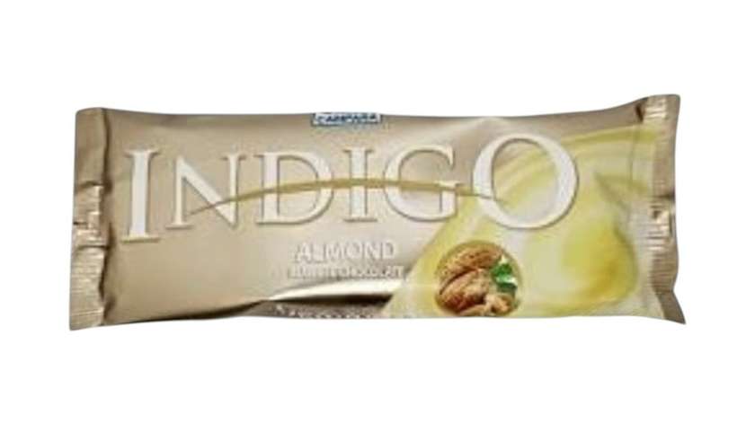 Ice Cream Indigo Almond Eskimo In White Chocolate With Almonds