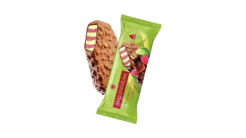 Eskimo Millennium Pistachio With Raspberry 80 G 4823097817100