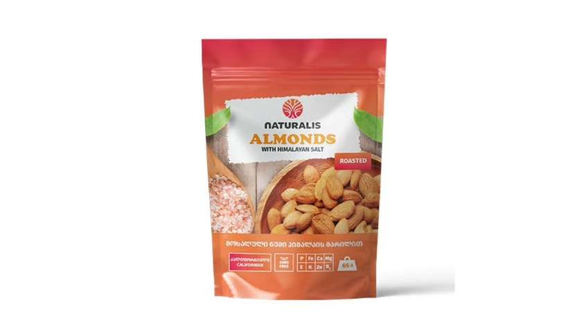 Roasted Almonds With “Natural” Himalayan Salt 130G