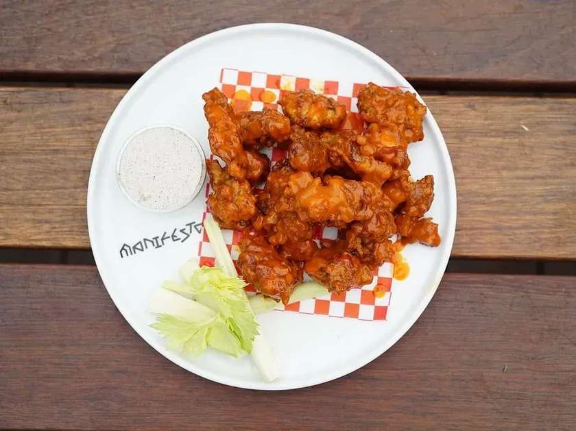 Buffalo Popcorn Chicken