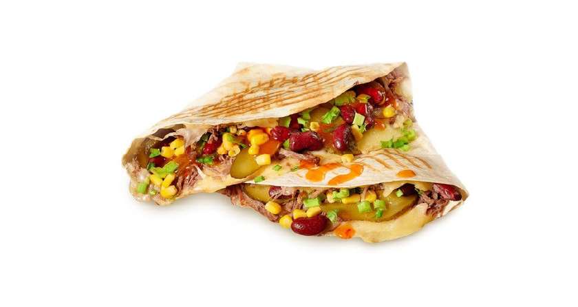 Quesadilla with Pulled Beef and Cheese