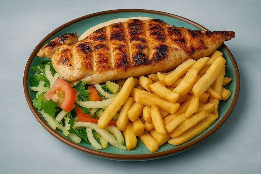 Chicken Tikka s Hranolkami