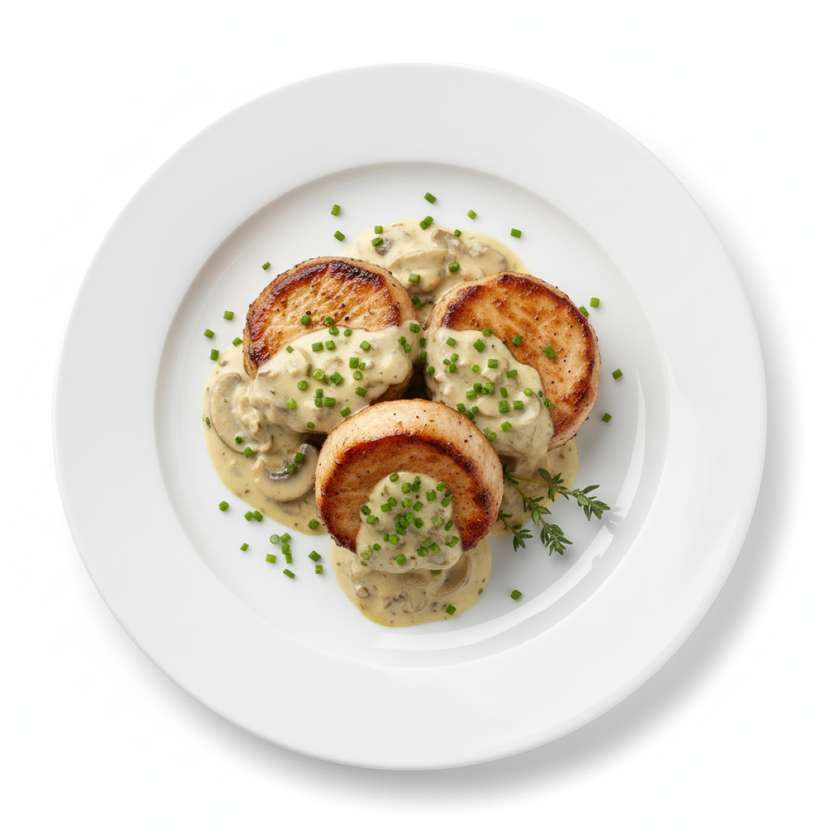 Pork tenderloin with sauce of your choice