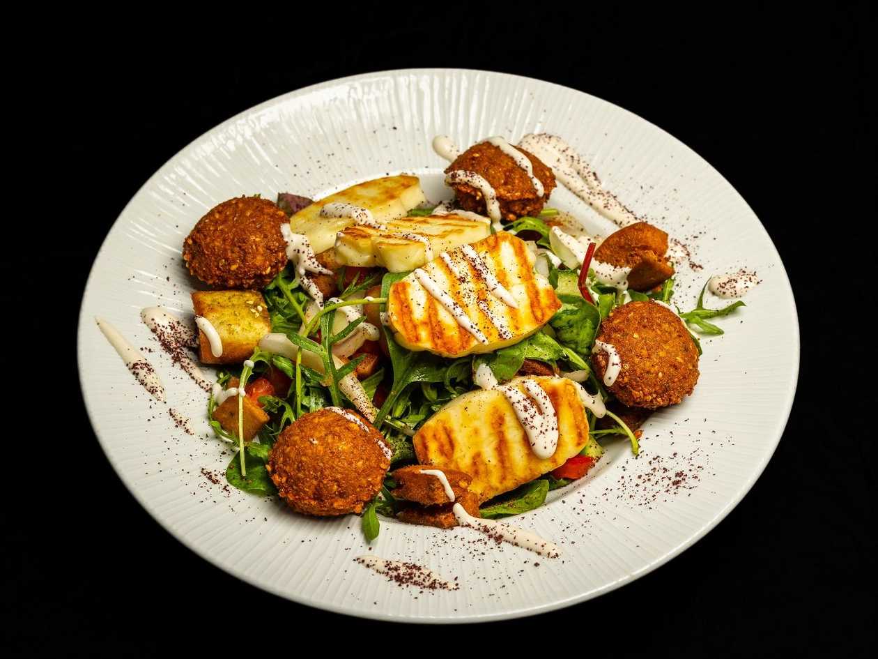 dream hallumi falafel bowl