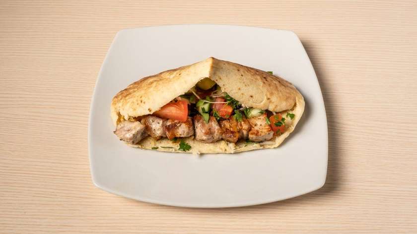 Souvlaki and Sieftalies Cypriot Pita